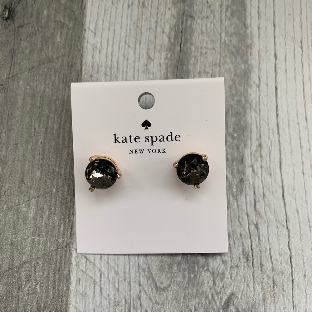 NWT Kate Spade Rise & Shine Studs in Black - 1608